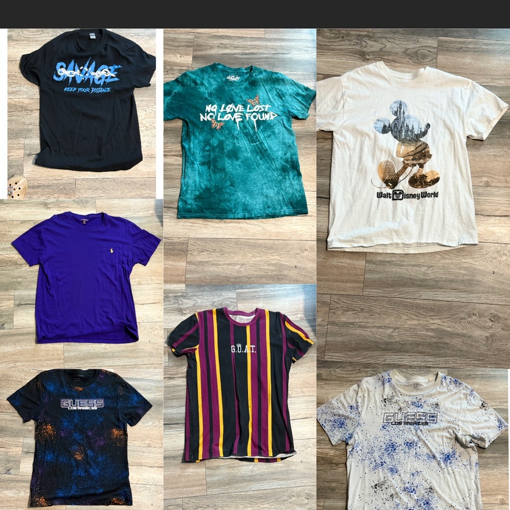 7 Men’s Graphic Tees All Size Medium